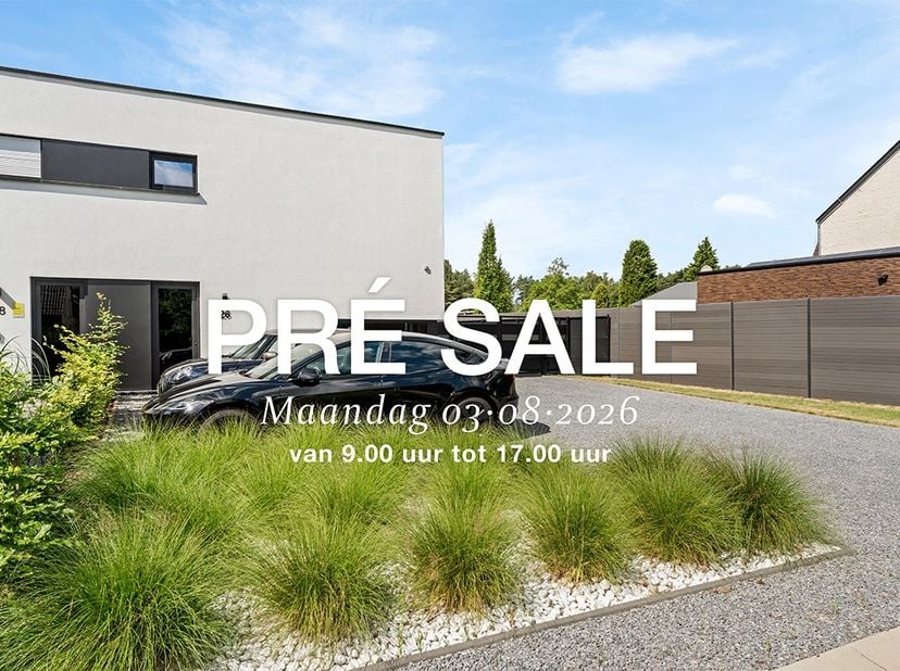 Een Open Huis met Pré Sale houdt in dat er eenmalig een bezoekmoment plaatsvindt op maandag 3 augustus 2026 tussen 9u00 en 17u00 (afspraak maken verpl