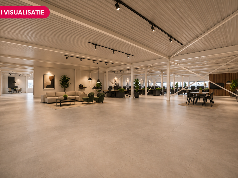 Cet espace de bureaux fictif d'environ 950 m² fait partie d'un projet récent et moderne de PME situé à l'Ambachtsweg 14 à Gingelom, près de Saint-Tron