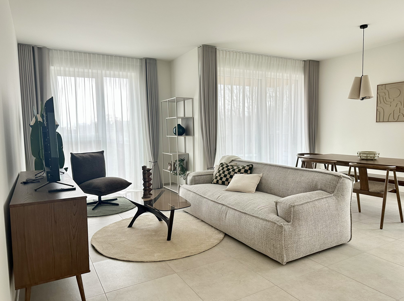 <br />
Dit prachtige en instapklare appartement met 2 slaapkamers is gelegen in De Lediaan, een nieuwbouwresidentie te Machelen in de groene rand rond