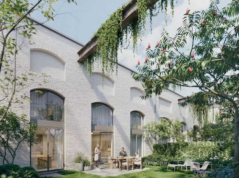 Victoire-Junot biedt dit exclusieve loft-achtige penthouse-appartement met drie slaapkamers aan op de tweede verdieping van het nieuwe project JOURDAN