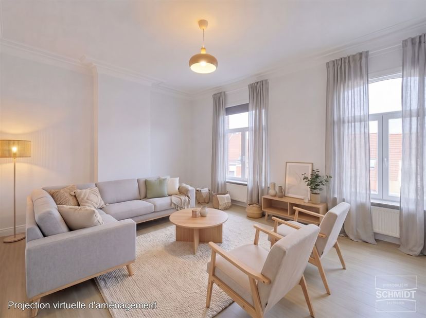 IMMOSCHMIDT (Réf : 29250) Etterbeek - Roi Vainqueur: Aantrekkelijk appartement van 70m2 op de 2e verdieping van een klein gebouw van 4 verdiepingen. H
