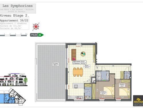                                         Appartement te koop in Saint-Servais, € 400.000
