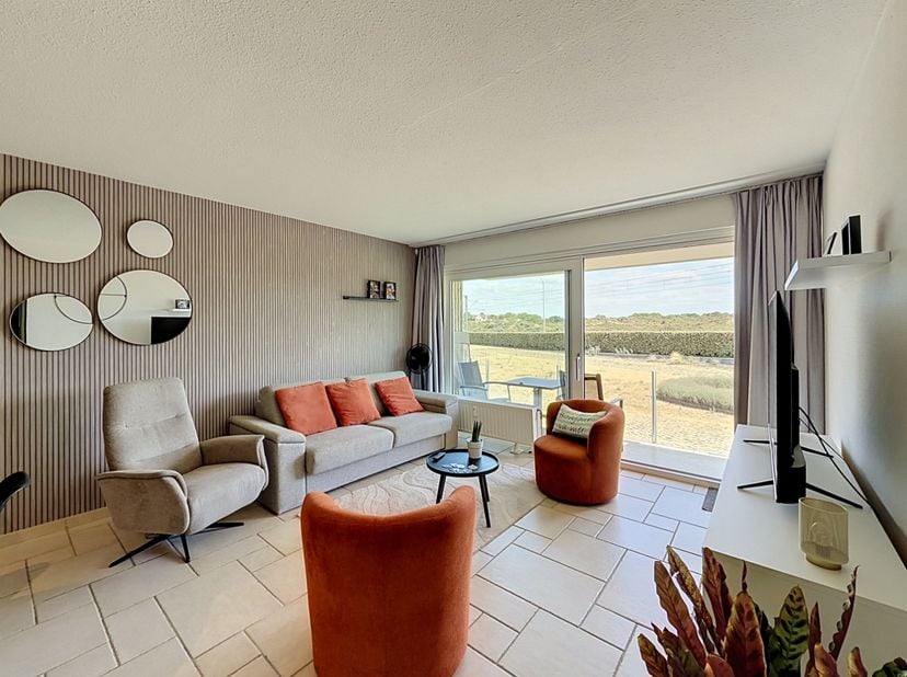 Instapklaar gelijkvloers appartement op topligging in Nieuwpoort-Bad, op wandelafstand van het strand, de Zeedijk, winkels en het openbaar vervoer.<br