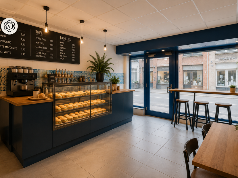 Commercieel gelegen HANDELSPAND met woonstmogelijkheid en uitstekende visibiliteit, ideaal voor horeca, winkel of kantoorruimte op een centrale liggin