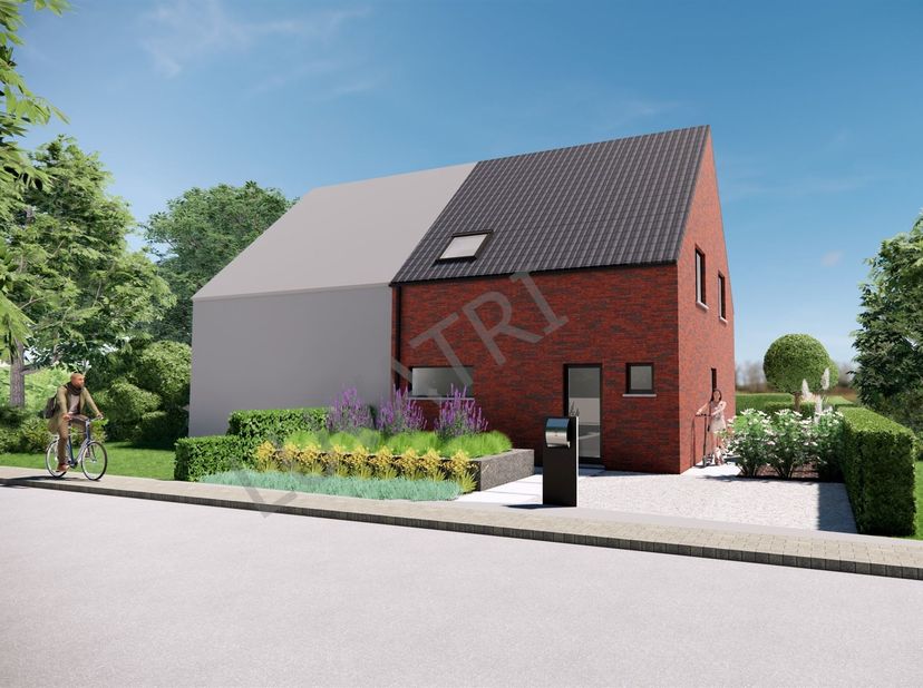 Nieuw te bouwen woning voor halfopen bebouwing gelegen te Tienen.<br />
Bouwgrond van 11 are 90 gelegen tussen nummer 525 en 531.<br />
<br />
Er z