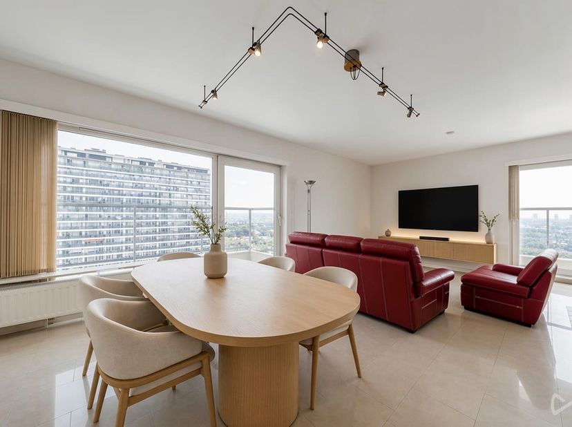 Informatie &amp;amp; bezoeken: anastasia.s@weinvest.be | 02 315 77 22<br />
Ontdek dit prachtige appartement met 3 slaapkamers, gelegen op de 19de verdiep