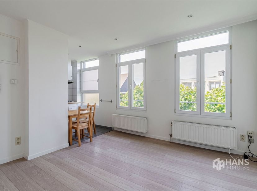 Het appartement bevindt zich op dé locatie bij uitstek voor wie houdt van het bruisende stadsleven: vlakbij de Marnixplaats en het Mechelseplein, op w