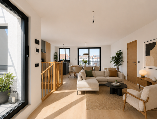                                         Duplex te koop in Elsene, € 745.000
