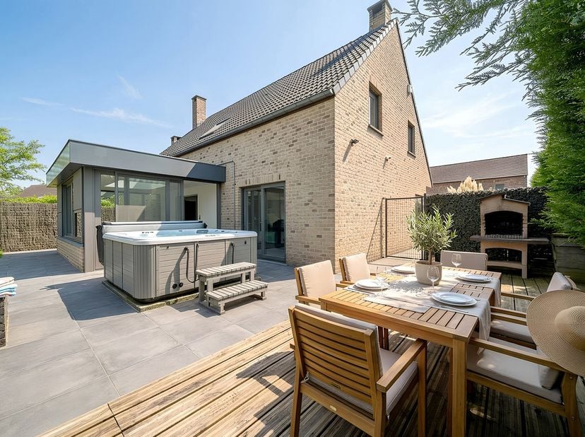 Idéalement située dans un quartier prisé et calme de Templeuve, lAgence Leclercq vous propose cette superbe villa 4 chambres avec piscine, un bien rar