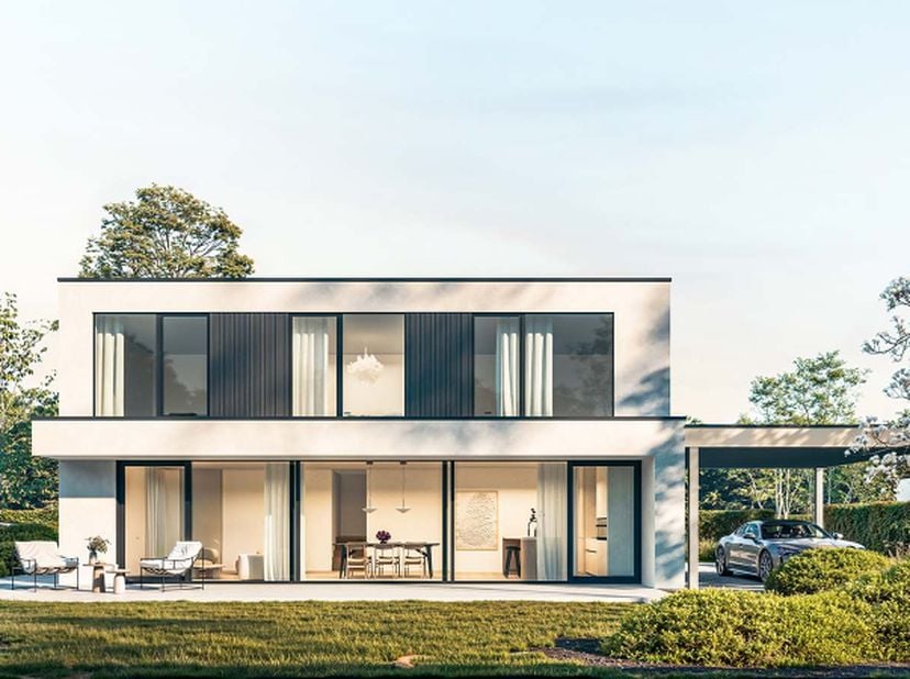 Deze nieuwbouwvilla kan gerealiseerd worden op dit perceel van 674 m². Met de kust op fietsafstand en een zuidwestgerichte tuin kom je hier optimaal t