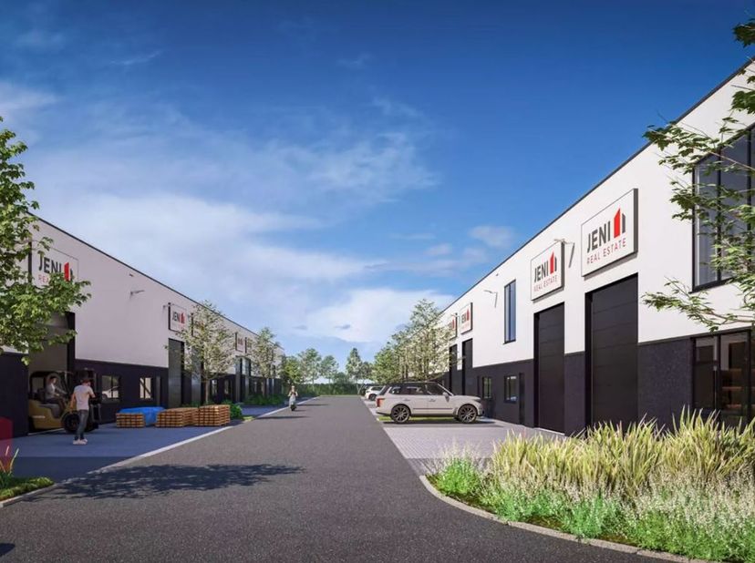 Nieuwbouw KMO-unit van 288 m² te koop, deze unit maakt deel uit van de gloednieuwe KMO-site “De Biest” is uitstekend gelegen langs de Bergensesteenweg