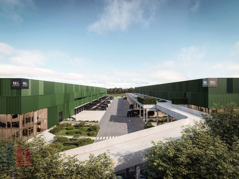 High-end duurzaam logistiek bedrijfsgebouw van&amp;nbsp;12.480 m², aangevuld met 1.374 m² mezzanine en 318 m² kantoorruimte, die een optimale combinatie b