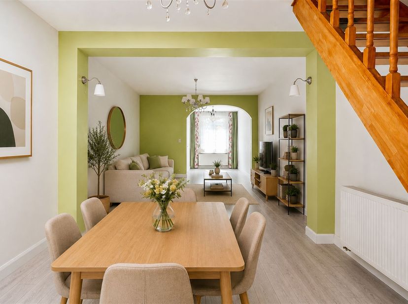Huis met 2 slaapkamers, bijgebouw met studio en toegang lans achter.<br />
<br />
Deze ruime woning werd door de jaren heen perfect onderhouden en g