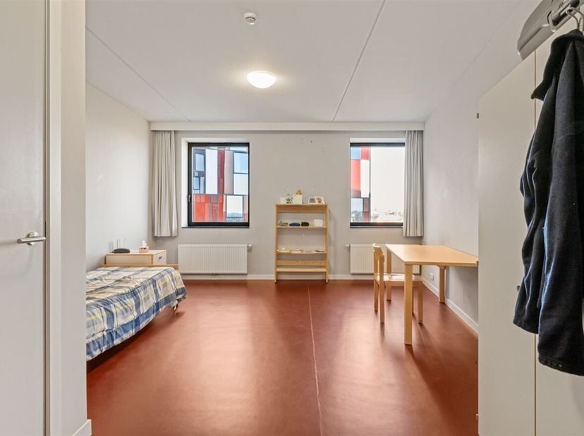 Ligging: Deze charmante studio is perfect gelegen in een rustige en groene omgeving, op korte afstand van het bruisende centrum van Leuven. Dankzij de
