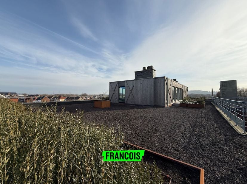 Op de dakverdieping van een gerenoveerd gebouw, treffen we dit unieke penthouse. De penthouse combineert de nieuwste technieken, een warme sfeer binne