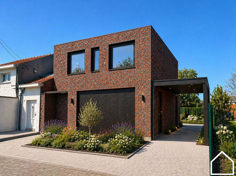 Nieuwbouwwoning te Houthulst.<br />
<br />
Luxueuze instapklare half open woning met oprit en carport en zuidwestgerichte tuin in Houthulst.<br />
<br