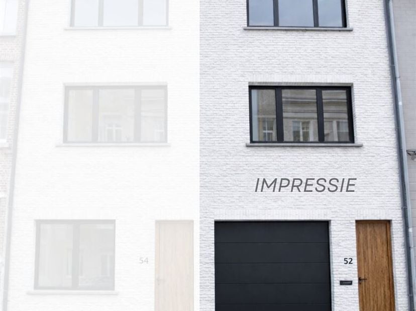 Bel-etage met atelier, tuin én garage in Mechelen<br />
Op het gelijkvloers vind je een ruime garage met elektrische sectionaalpoorten aan zowel de vo