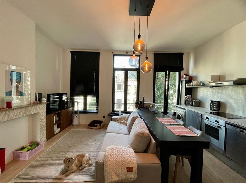 1-slaapkamer appartement met zonnig terras op toplocatie in Antwerpen Zuid!<br />
Ligging: Ideaal gelegen op het bruisende Zuid, een van de meest gege