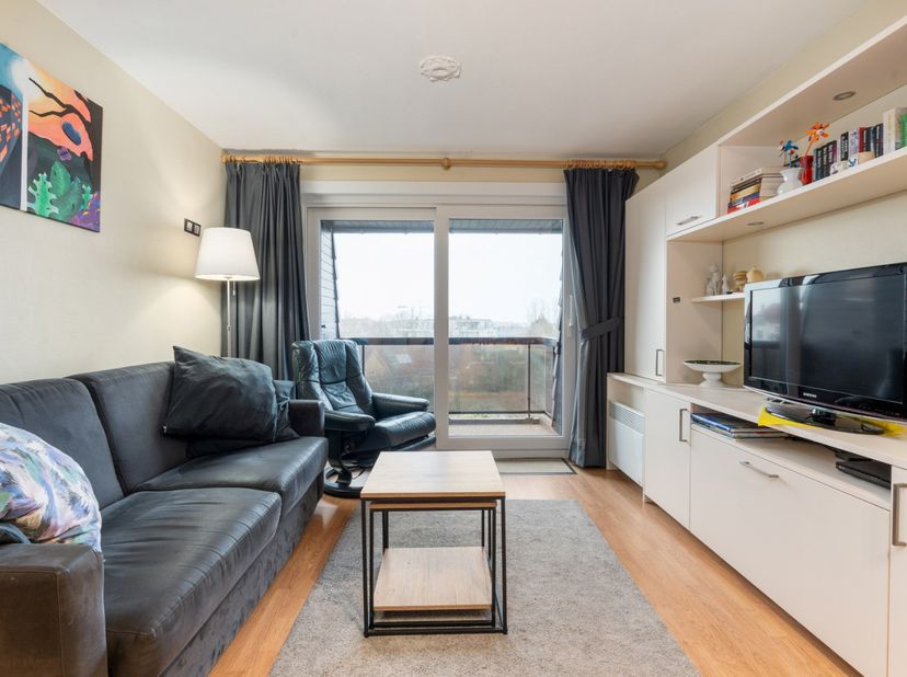Modern gemeubelde studio met slaaphoek.  Deze studio, gelegen op een zucht van zee en duinen biedt u een  living met open keuken, terras , slaaphoek,