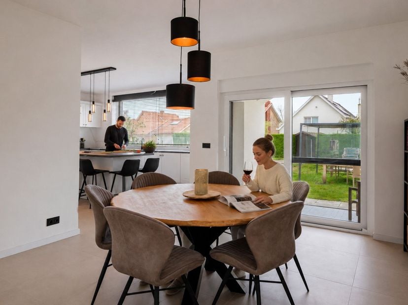 Instapklaar, mits kleine afwerkingen, wonen zonder compromissen? Deze karaktervolle woning op een topligging in Sint-Michiels combineert ruimte, afwer