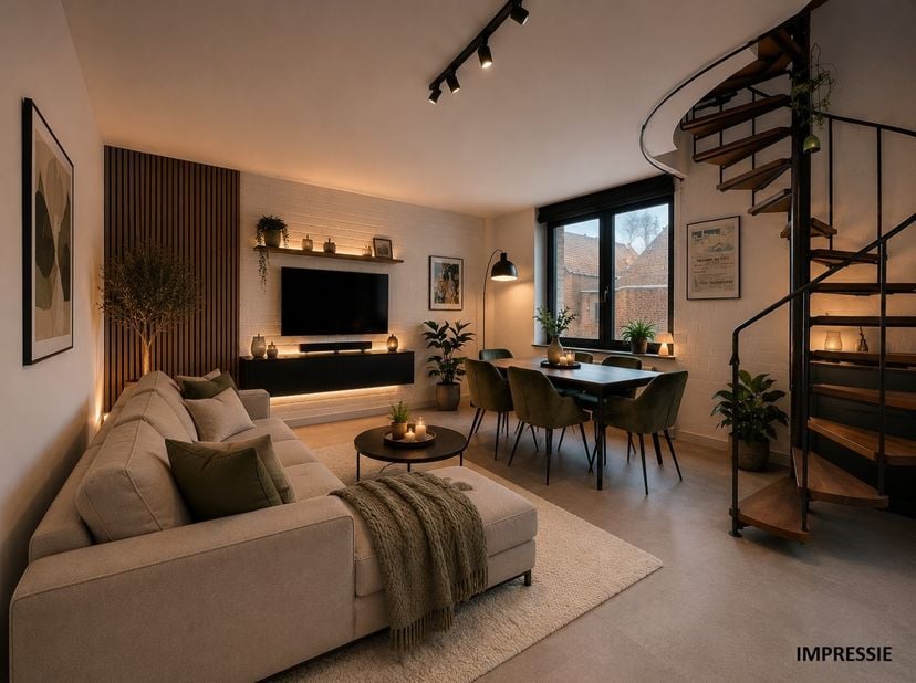 Op het domein Nieuweryde bevindt zich dit charmante duplex appartement op de tweede verdieping (zonder lift). Dankzij de ligging nabij het maritiem pa