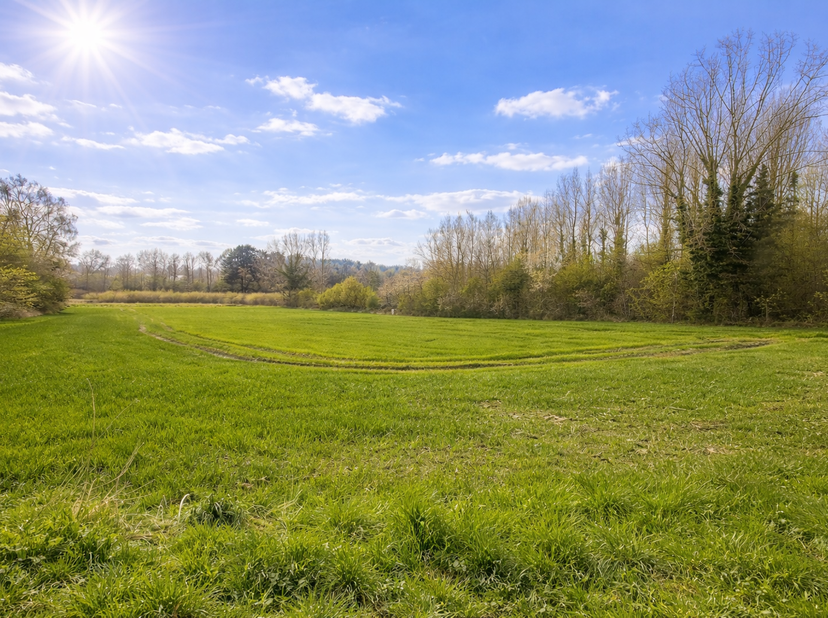 Ideaal gelegen bouwgrond tussen Geraardsbergen en Lessines (dicht bij alle voorzieningen: A8, scholen, winkels, ...).<br />
Vergunning voor 3 woningen