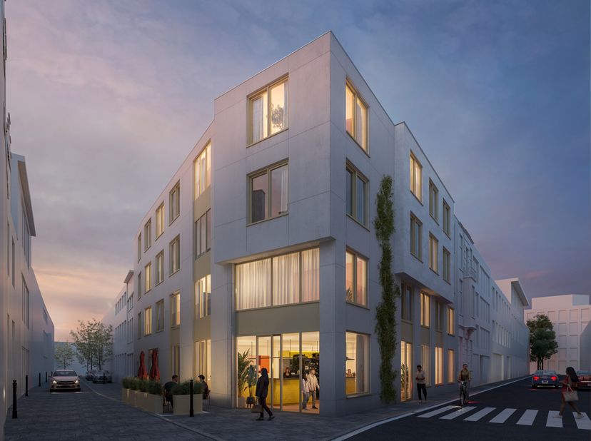 Nieuwbouwstudio in historisch centrum Gent<br />
<br />
	Uitbating door Shape Group<br />
	€ 1.210/maand vaste huurinkomsten&amp;nbsp;<br />
	4,12% netto