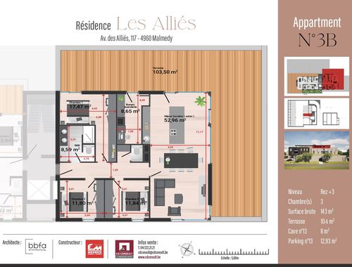                                         Penthouse te koop in Malmedy, € 615.000
