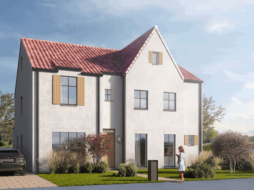 Elke zondag welkom op ons kantoor van 10u-12u voor meer info over de nieuwbouwprojecten! <br />
Deze halfopen woning verrast meteen door haar praktisc