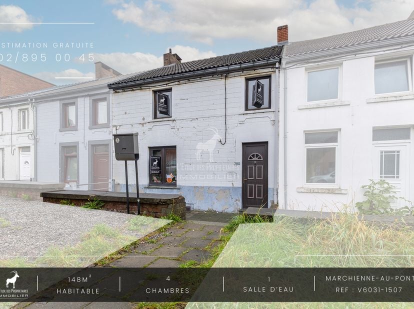 *** SOUS OPTION ***<br />
Groot huis te koop met grote tuin in Marchienne-au-Pont<br />
Referentie van het bureau: V6031-1507<br />
Virtuele rondleidi