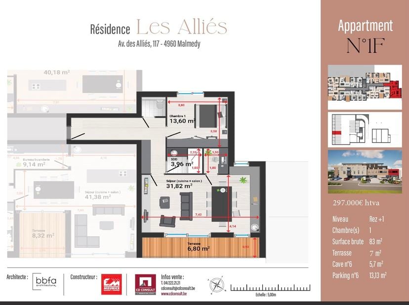 Appartement à vendre à Avenue des Alliés 117,
                    4960 Malmedy