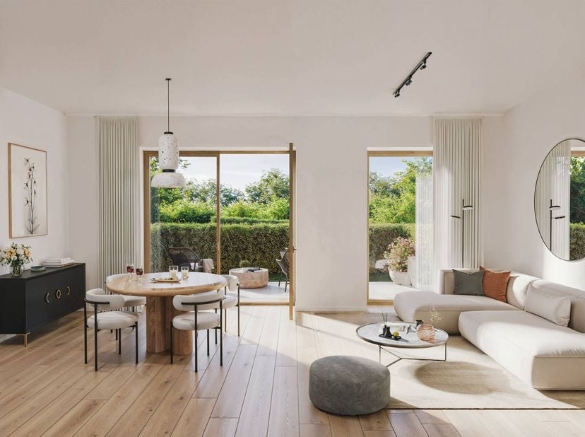 Vous cherchez un appartement prêt à vivre et écoénergétique à Bruxelles ? Découvrez ce magnifique appartement de 3 chambres de 121 m² dans le prestigi