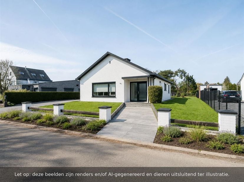 GELIJKVLOERSE WONING OP EEN RIANT PERCEEL IN RUSTIGE OMGEVING TE HOUTHALEN-OOST<br />
Bent u op zoek naar een gelijkvloerse woning met veel potentiee