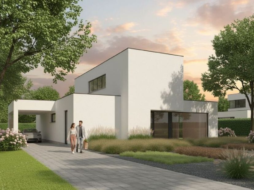 Zie je jezelf al staan voor deze voorbeeldwoning? Perfect. Wij luisteren naar jouw behoeftes en budget én ontwerpen zo een woning op maat. Dat klopt,