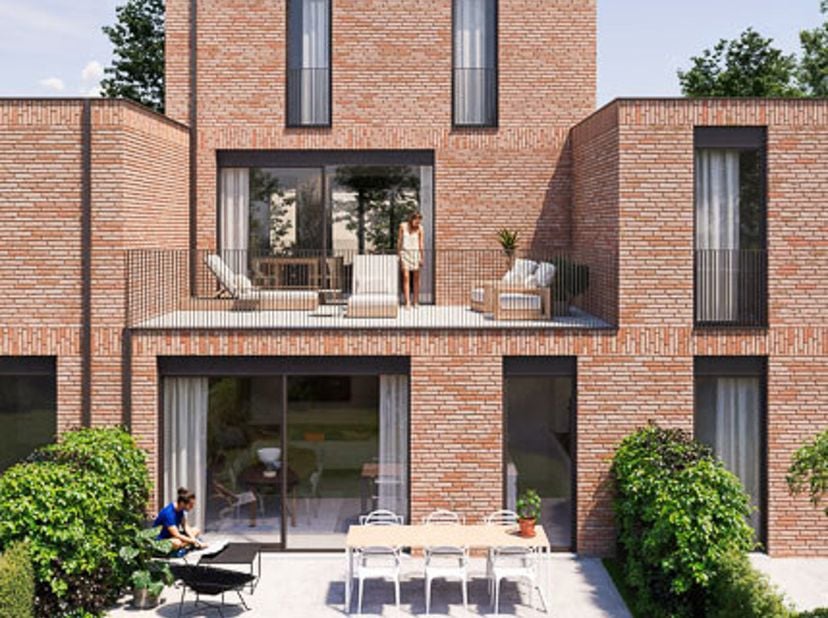 Appartement C111<br />
Duurzaam duplex nieuwbouwappartement (128m²) met 3 slaapkamers en een terras gelegen in een groene parkomgeving in hartje Lomme