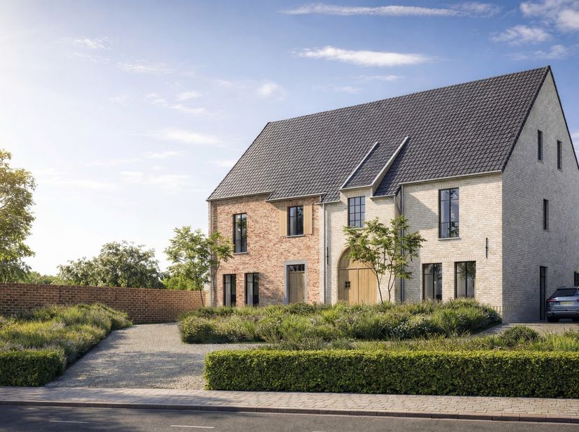 Op de grens tussen Alken en Sint-Truiden, realiseren we twee landelijke halfopen woningen met een&amp;nbsp;tijdloze uitstraling. De combinatie van&amp;nbsp;li