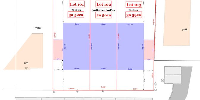 Terrain à vendre à Leemputstraat lot101102103, 9500 Moerbeke