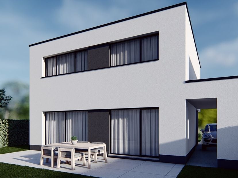 Moderne nieuwbouwwoning gelegen in een rustige woonomgeving in Houthalen-Helchteren met tegelijk vlotte bereikbaarheid naar omliggende steden en inval