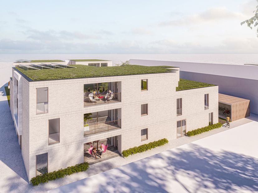 Ruim 2 slaapkamer appartement op het gelijkvloers. Voorzien van een mooie leefruimte met aansluitend zonnig terras en terrasberging. leefruimte en ter