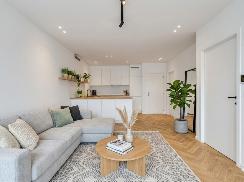 Cet appartement d'une chambre avec une luminosité surprenante et une surface habitable de 62 m² vous donne la liberté de rafraîchir l'appartement dans