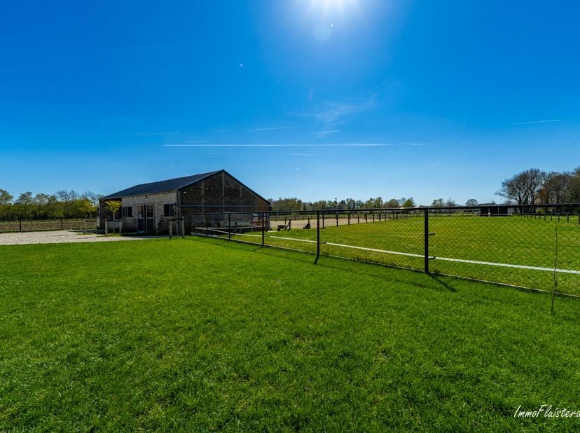 Je paarden aan huis houden én optimaal kunnen trainen? Maak van die droom realiteit op dit prachtige eigendom! Deze recent gerenoveerde woning met paa