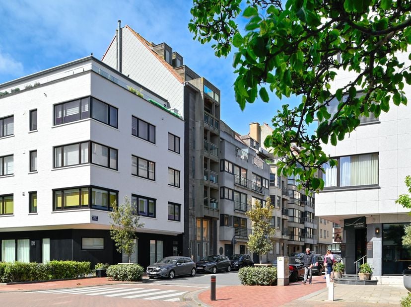 Appartement moderne et meublé situé dans un petit immeuble récent, dans un emplacement central près du centre-ville et de la plage Albert. Composition
