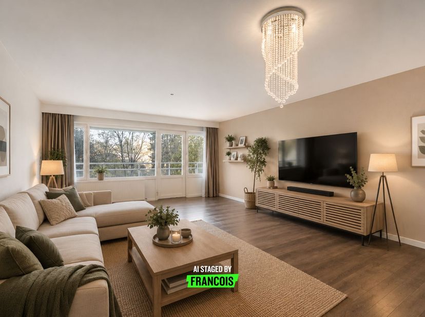 Op zoek naar een ruime woning te koop in Sint-Jans-Molenbeek met veel licht en potentieel? Dit op te frissen appartement op de zesde verdieping aan de