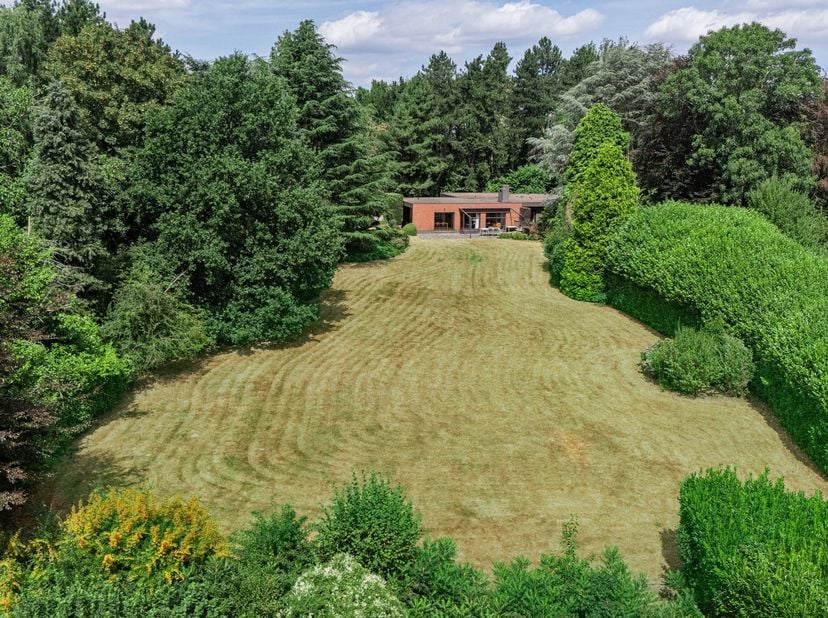 Gelegen op de gegeerde locatie Beaufaux in Ellezelles vindt u deze uitzonderlijke gelijkvloerse villa op een prachtig domein. Droomt u van volledige p