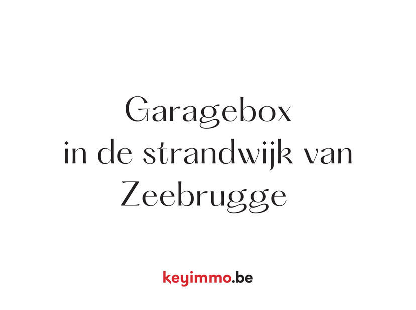 Makkelijk bereikbare staanplaats te koop in het nieuwbouwproject Admiral Keyes te Zeebrugge-bad<br />
<br />
Voor meer informatie contacteer makelaar