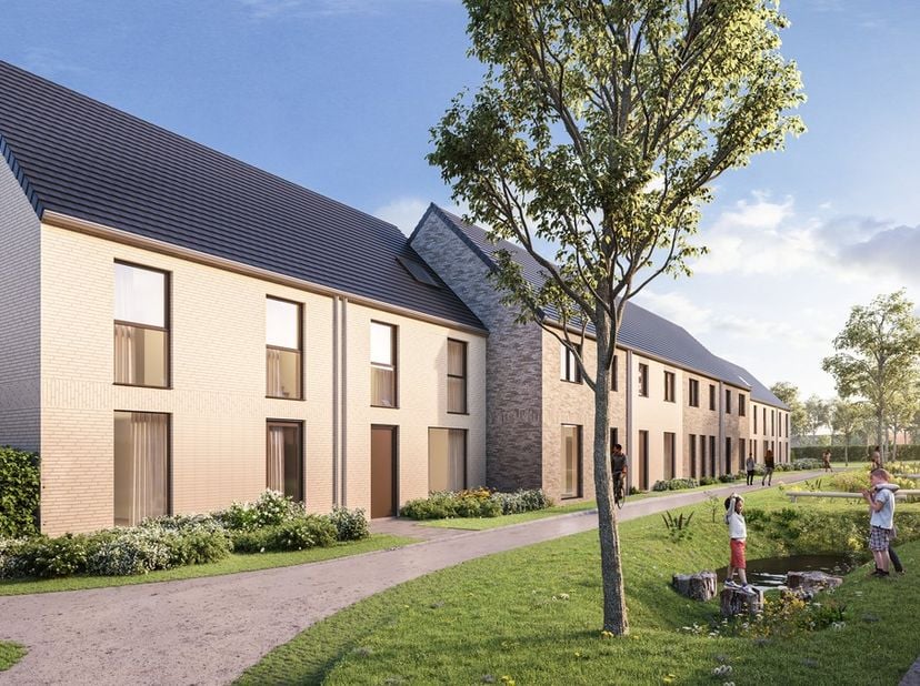 Op wandelafstand van de markt van Pittem transformeren we een voormalige tuinbouwsite tot een moderne, autoluwe woonbuurt met 21 energiezuinige woning