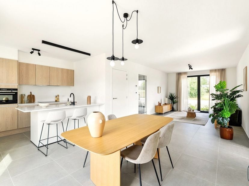 Projet de nouvelle construction MODERNE, de QUALITÉ et ÉCONOME EN ÉNERGIE (4 CHAMBRES, TERRASSE AMÉNAGÉE &amp;amp; JARDIN orientés SUD-OUEST avec accès ar