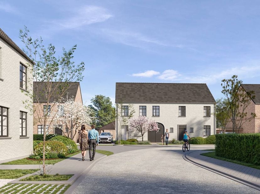Deze nieuwbouw woningen te koop bevinden zich in de rustige deelgemeente Sijsele, behorend tot de charmante stad Damme. De verkaveling creëert in een