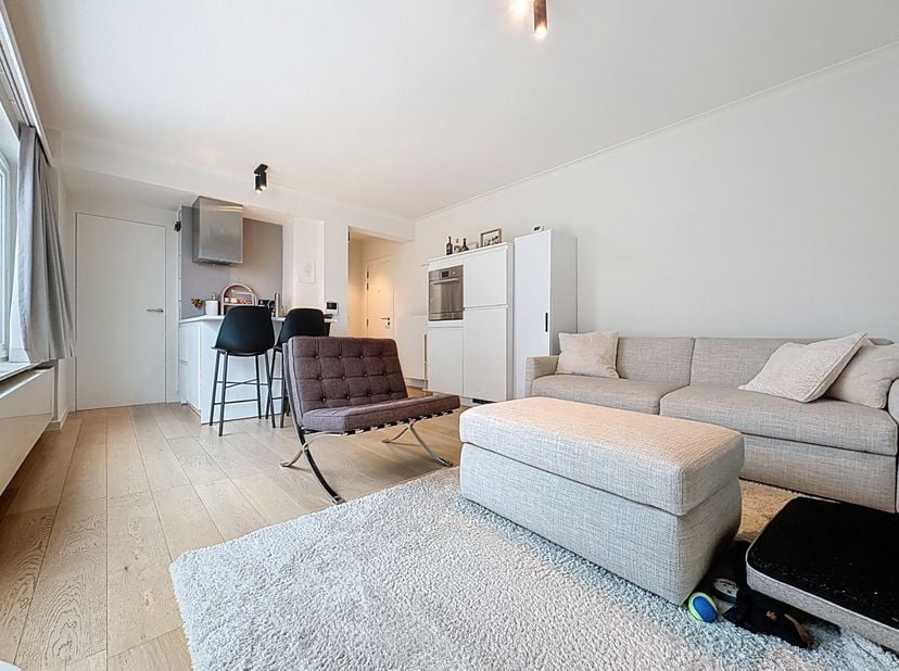 Appartement entièrement rénové, prêt à emménager, offrant une magnifique vue sur la jetée et la rue commerçante, situé au centre dans une rue latérale