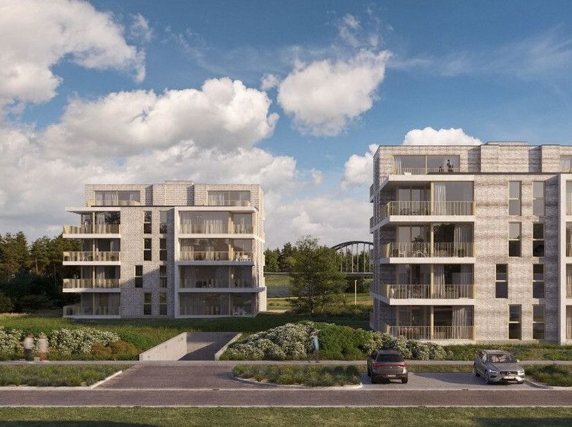 Résidence Blue Barrier : jouissance délicieuse avec vue sur la nature et l'eau à Lommel : Magnifique appartement neuf d'une chambre à coucher avec ter